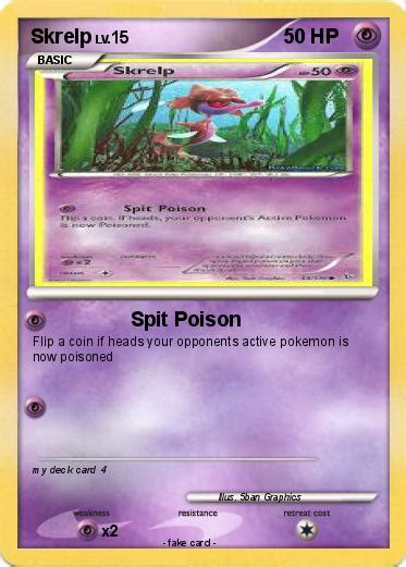 Pokémon Skrelp 16 16 Spit Poison My Pokemon Card