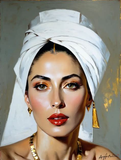 Exquisite Nude Portrait Of Princess Nefertiti By Andrew Atroshenko