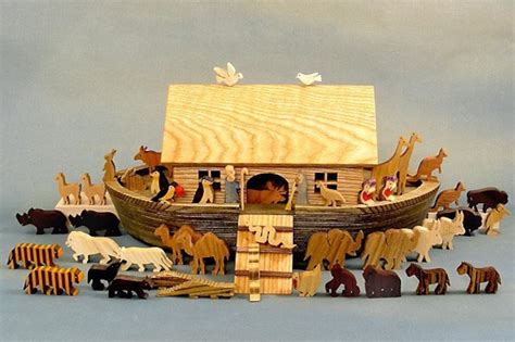 Heirloom Noahs Ark Wooden Noahs Ark Noah Ark Wood Etsy