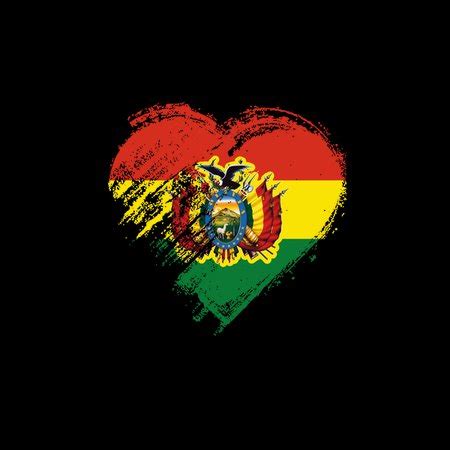 Grungy I Love Bolivia Heart Flag Neatoshop