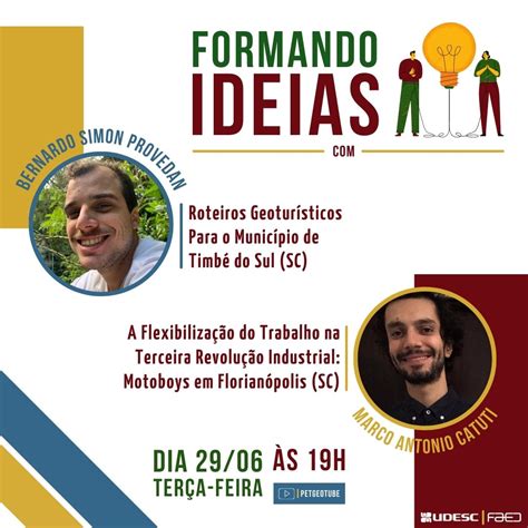 Notícia PET Geografia da Udesc promove live do projeto Formando