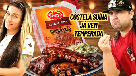 COSTELINHA SUÍNA TEMPERADA da SEARA CHURRASCO BARBECUE YouTube