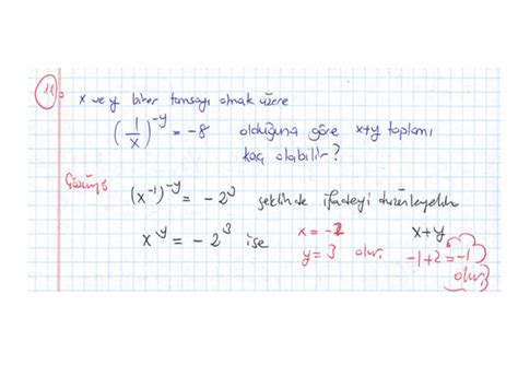 9 Sınıf Matematik Üslü Sayılar Çözümlü Sorular 1 13 →