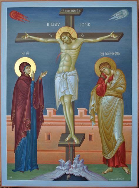 54 Best Crusifixion Images In 2020 Orthodox Icons Byzantine Icons