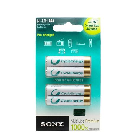 Pila Sony Recargable Aa C Mah Cycle Energy Nhaab Kn