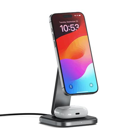 Satechi 2 In 1 Foldable Qi2 Wireless Charging Stand Review A Charger