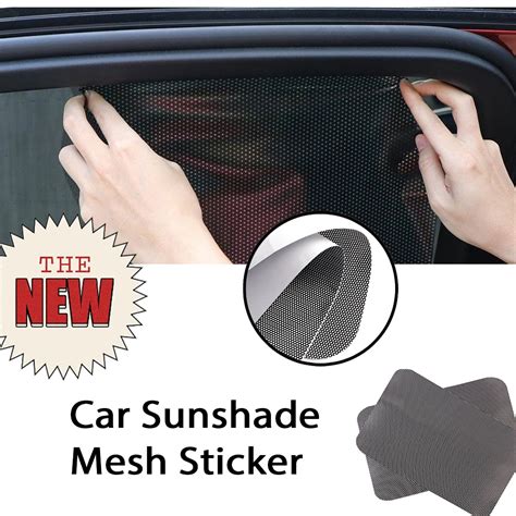 Pc Car Sunshade Mesh Sticker Reusable Screen Cling Electrostatic Sun