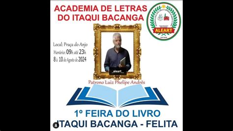 I Feira Do Livro Do Itaqui Bacanga Felita Come A Nesta Quinta Feira