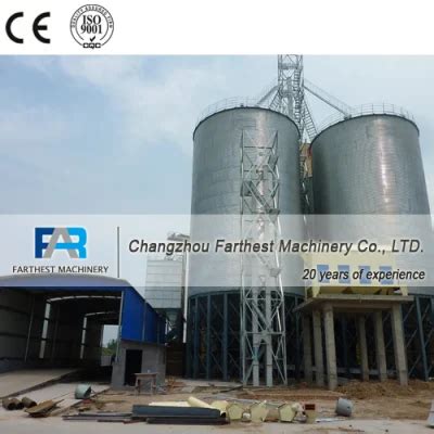 Corrugated Galvanized Steel Ton Vertical Storage Silos For Corn