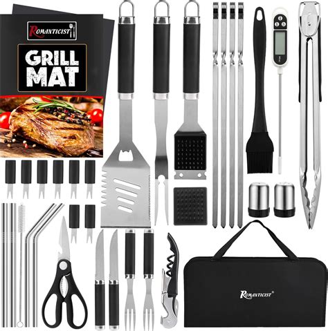 Amazon Romanticist Pcs Barbecue Tool Set With Storage Bag