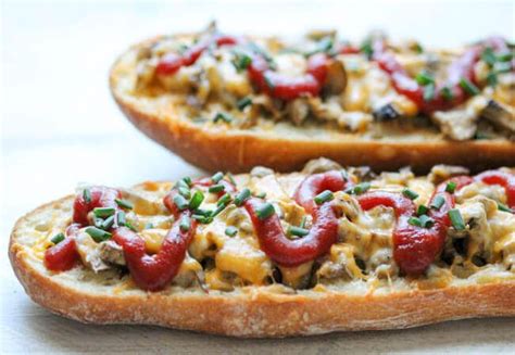 Zapiekanka Open Face Sandwich With Mushroom And Cheese Recipe