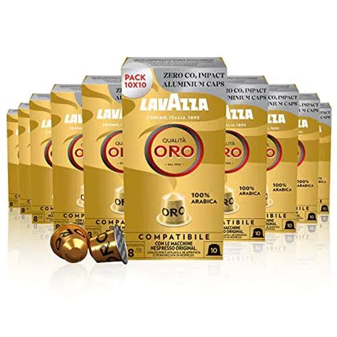 Lavazza Qualità Oro 100 Capsule in Alluminio Compatibili con Macchine