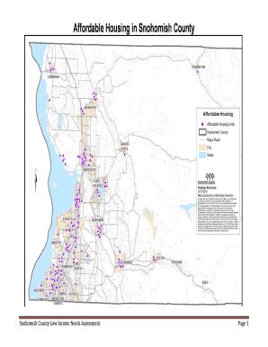 Fillable Online Affordable Housing In Snohomish County Fax Email Print