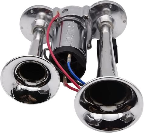 Amazon 178DB 12V Double Tube Metal Car Horn Electric Auto Air Horn