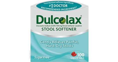 Dulcolax Gentle Relief Stool Softener Laxative Sodium Mg Liquid