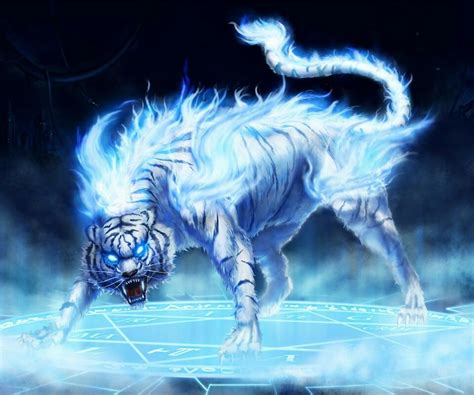 Fantasy ice tiger – Artofit