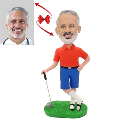 Custom Golfing Bobblehead For Father