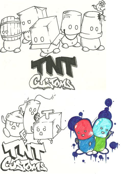 133 Tnt Sketch Dump By Bombinart On Deviantart