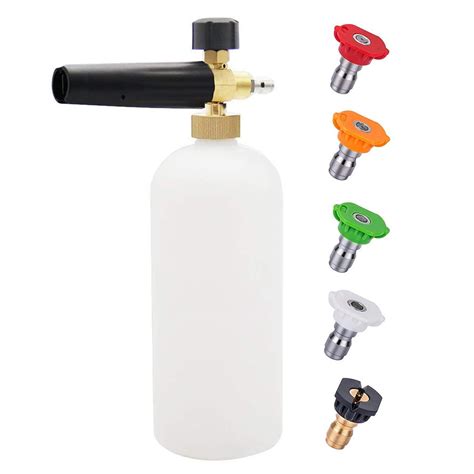 Pressure Washer Star Foam Snow Foam Lance With 5Pcs Spray Nozzle Tips ...