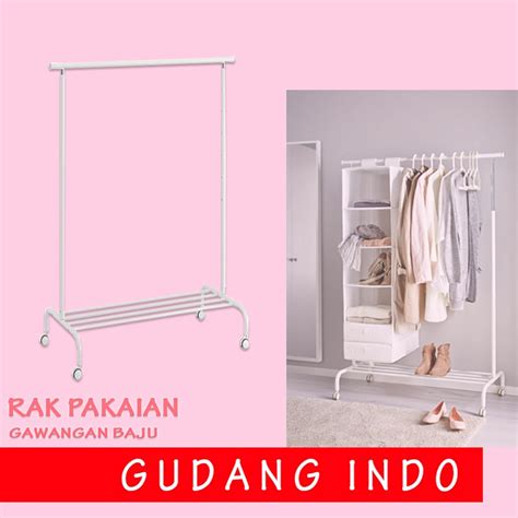 Jual Rak Pakaian Rak Baju Roda Gantungan Baju Rak Sepatu Gawangan