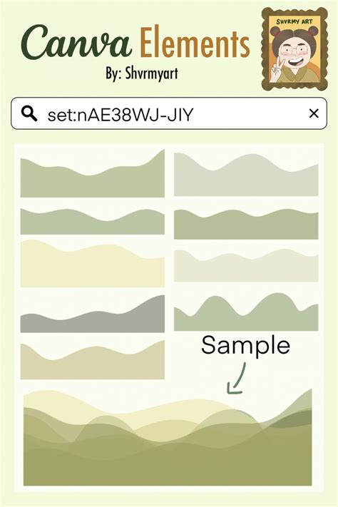 Canva Elements Canva Elements Keyword Aesthetic Wave Border Keyword