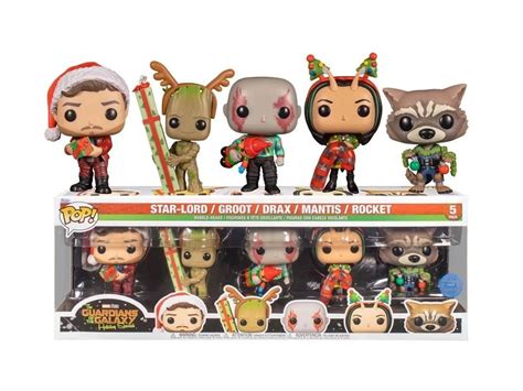 Funko Pop Marvel The Guardians Of The Galaxy Star Lord Groot Drax