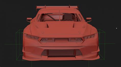 Ford Mustang GT3 2024 Template 3D Model By DSGStudio