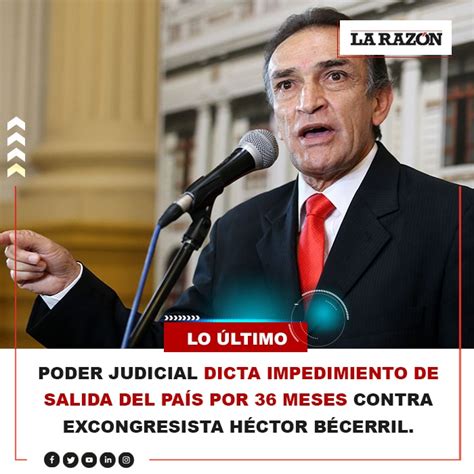 Poder Judicial Dicta Restricción De Salida Para Héctor Becerril Por 36