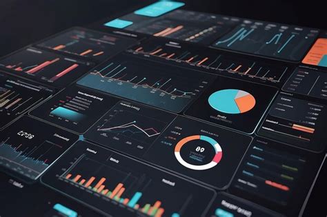 Premium Photo Conceptual Business Dashboard For Financial Data Analysis