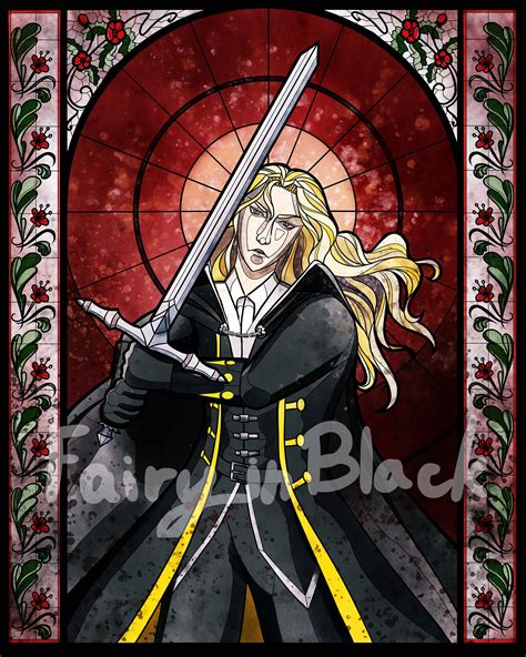 Castlevania Fanart Alucard Poster Digital Art Stained Etsy Canada