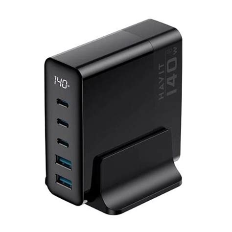 Havit Ucle Cargador Gan W Usb Multipuerto Carga R Pida Tipo C