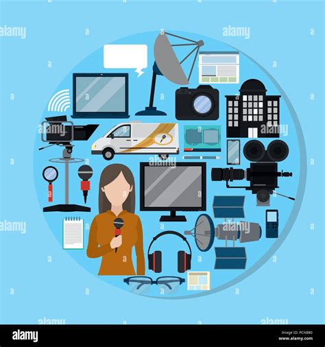 Set Of Journalism Icons Stock Vector Image Art Alamy