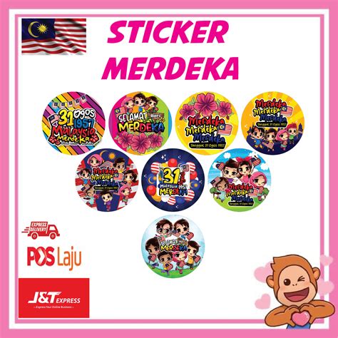 Merdeka Sticker Bulat Merdeka Shopee Malaysia