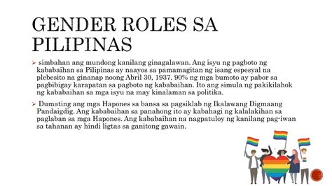 Araling Panlipunan 10 Historygenderroles Pptx