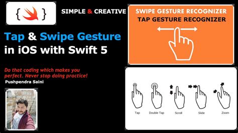 Tap And Swipe Gesture In Ios With Swift 5 Youtube