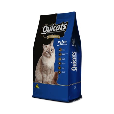 PROMOÇÃO Ração Para Gato SEM CORANTES Quicats Premium Sabor Peixe 7 kg