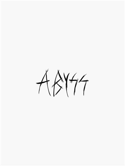 "ABYSS TATTOO" Sticker for Sale by AntiStuff | Redbubble