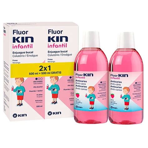 Fluor Kin Infantil Colutorio X2