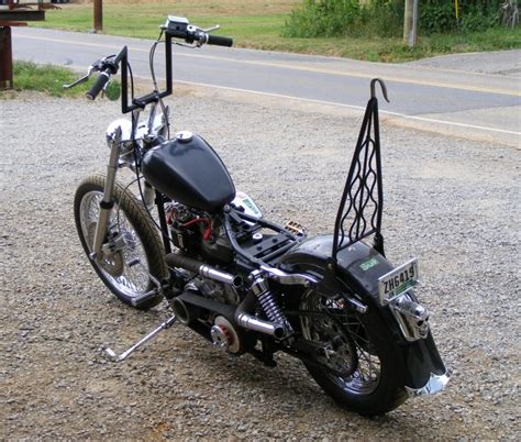 custom iron sculptures: 1948 harley-davidson shovelhead --chopper--