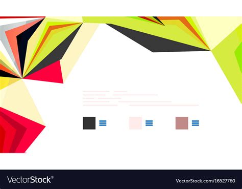 Modern triangle presentation template Royalty Free Vector