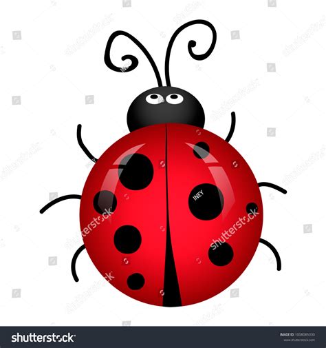 Ladybird Cartoon Character Insect Stock Vector Royalty Free 1008085330