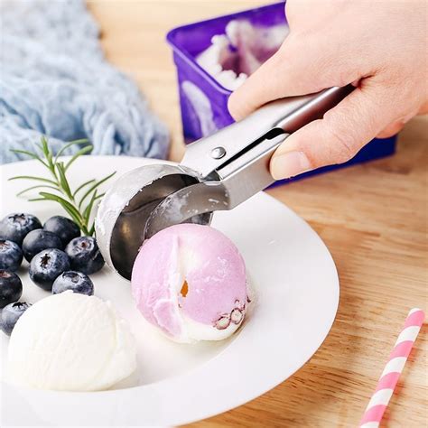 Ranliy Ice Cream Scoopnonstick Anti Freeze One Piece Aluminum Scooper