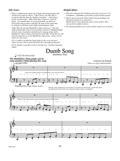 dumb_song | Performing Arts | Musical Compositions