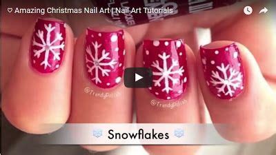 Video Tutorial Arte Em Unhas Para O Natal Flocos De Neve