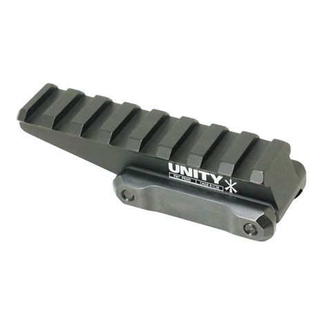 Unity Tactical Fast Picatinny Optic Riser Black 810007880051