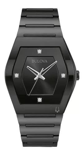 Reloj Bulova Black Gemini Para Caballero Original E Watch Color De La