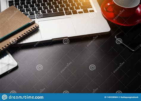 Top View Business Desk Work Office Concept Stock Photo Image Of