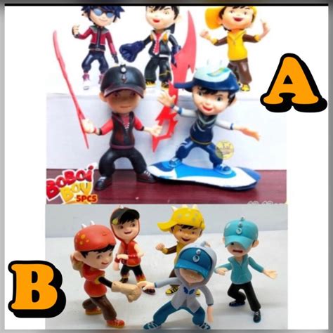 Jual Action Figure Boboiboy Isi 5 Boboboy Set 5 Shopee Indonesia