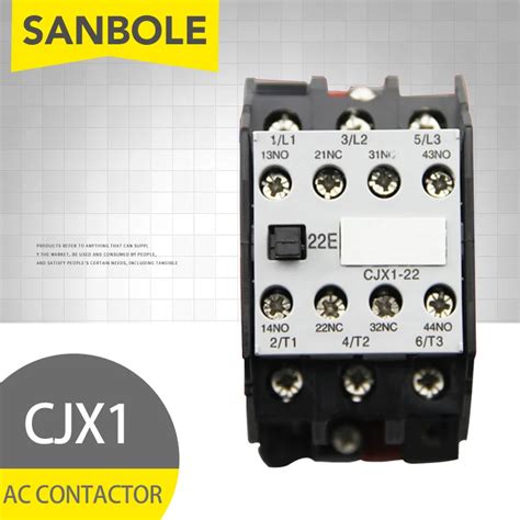 Cjx Tb Ac Contactor Din Rail Mounted No Nc V V V