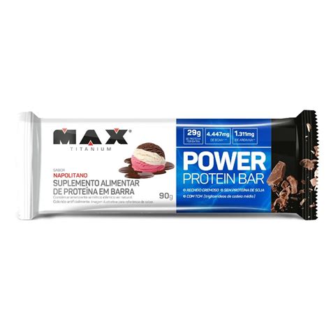 Power Protein Bar G Max Titanium Barra Proteica Deliciosa E